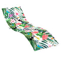 vidaXL Sun Lounger Cushion in Multicolor Oxford Fabric - Durable, Water- Outdoor/Indoor Padding with Foam Fiber Filling and Non-
