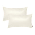 Brawarm Ivory White Leather Throw Pillows 12 X 20 Inches, Snake Leather Pillow Covers Pack Of 2, Faux Leather Decorative Lumbar