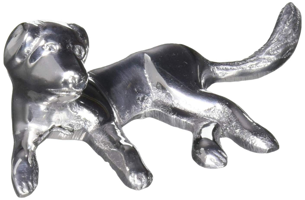 MARIPOSA LABRADOR NAPKIN WEIGHT | SILVER | BRILLANTE | GIFTS | NAPKIN WEIGHTS | RECYCLED SANDCAST ALUMINUM | HANDMADE IN MEXICO