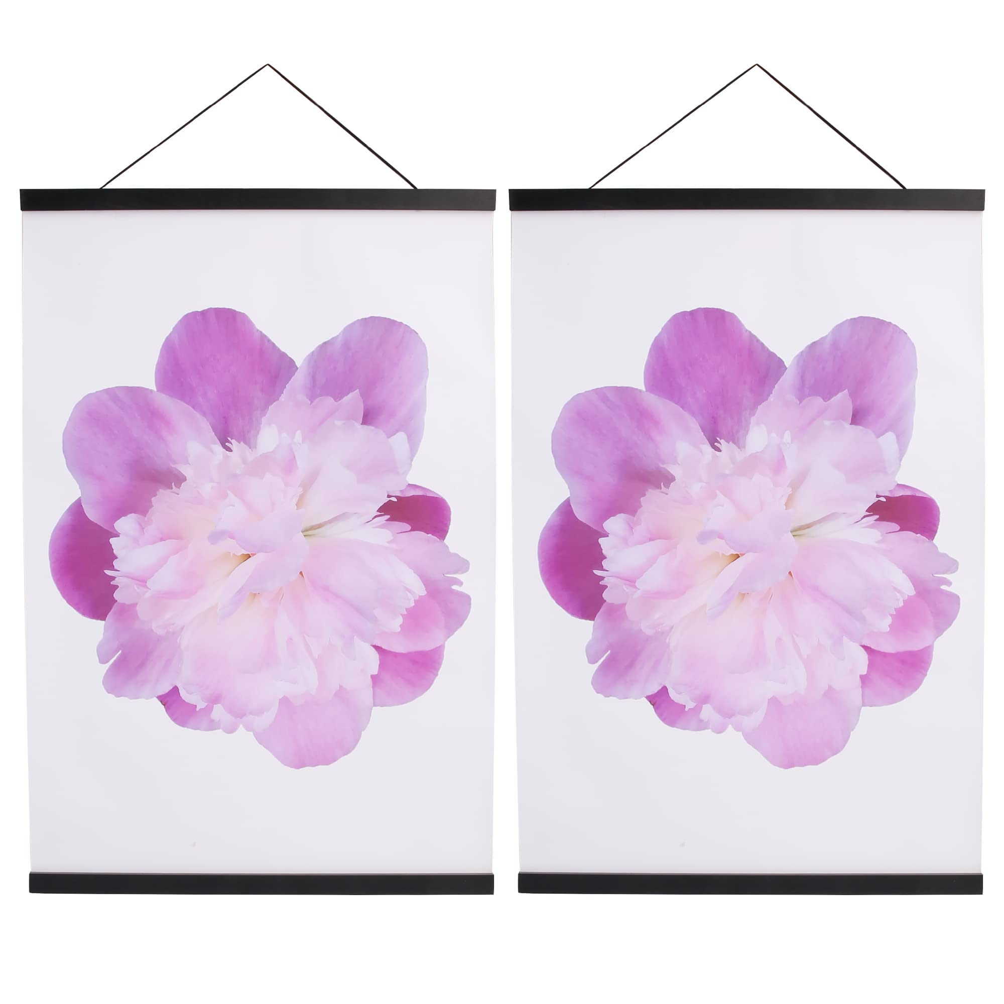 Aynoo Magnetic Poster Hanger Frame 12x18 12x16 12x24 Poster Frame 12 Inch Wide 2 Pack Magnetic Poster Hanger Frame for Posters,1