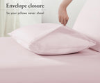 California Design Den 100% Cotton King Size Pillowcases, King Size Pillowcases Set Of 2, Soft & Cooling Sateen Weave Cases, For King Size Pillows - Pink