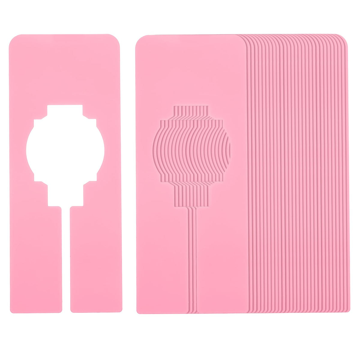 PATIKIL Clothes Dividers for Hanging Clothes, 30 Pack Rectangle Closet Clothing Rack Size Dividers Blank Labels Sorting Rectangu