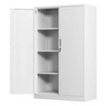 JINKUR Metal Storage Cabinet with Locking Doors and 3 Adjustable Shelves, 53.5-Inch Lockable Storage Cabinets for Home Office Ga