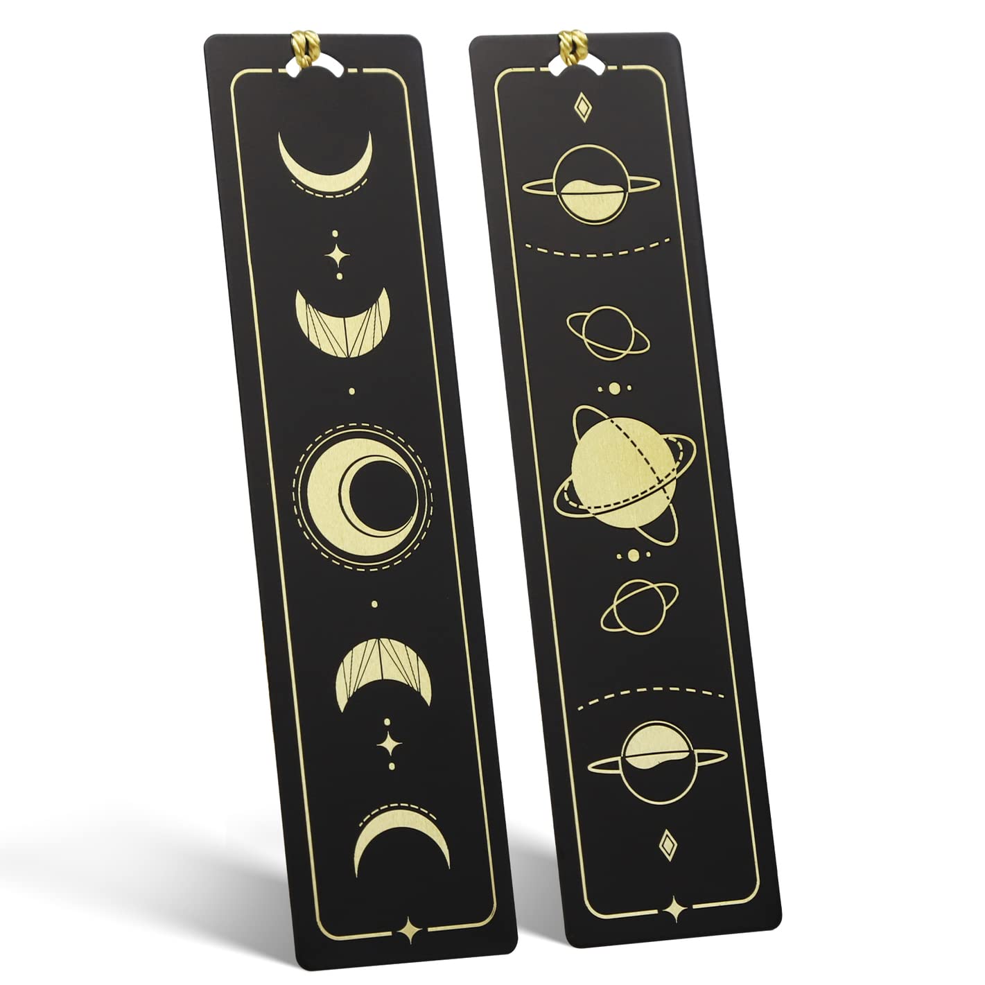 Yoeejob Space Planet & Moon Bookmark For Women/Men/Kid, Metal Book Marker For Book Lover, Unique Bookmarks For Boys & Girls Grad