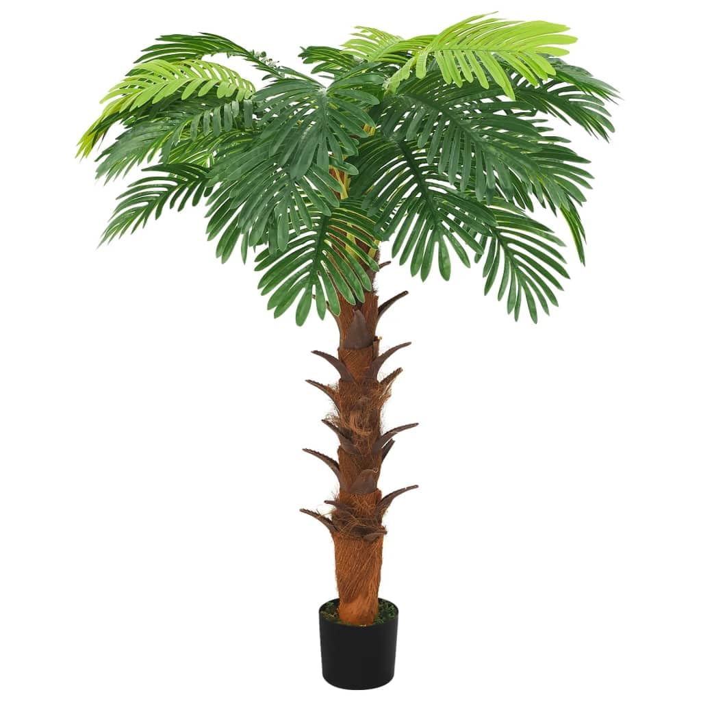 vidaXL Artificial Palm Tree Cycas with Pot 160 cm Green