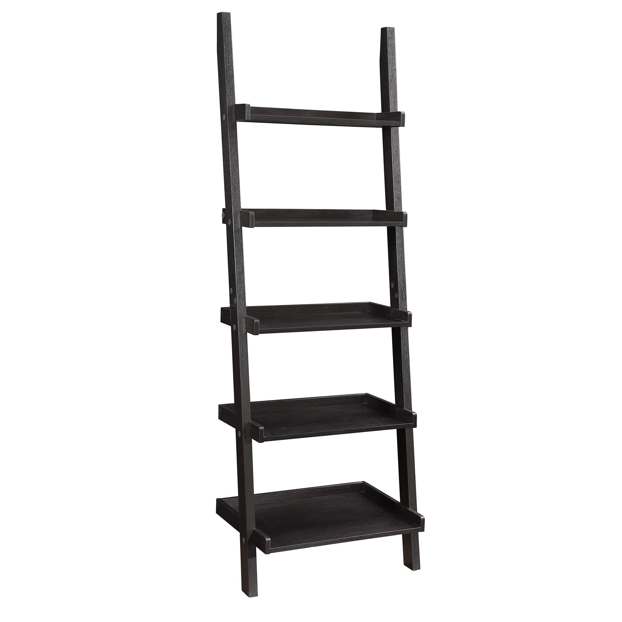 Coaster Furniture Colella 5-Shelf Ladder Bookcase Cappuccino 800338