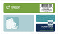 Top Flight Index Cards, Ruled, 3 X 5 Inches, White, 100 Cards Per Pack (4630730)
