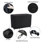 Kingling Outdoor Prep Table Cover For Food Prep Cart Table, 52 Inch Stainless Steel Table Cover Metal Table Cover Waterproof Protection For Patio Prep Grill Table - 52''L X 24''W X 35''H
