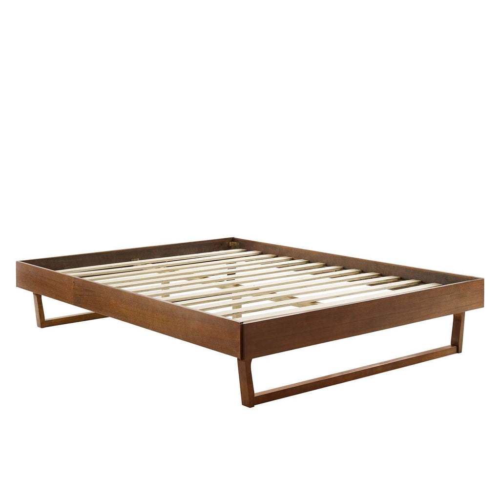 Modway Mod-6214-Wal Billie Queen Wood Platform Bed Frame, Walnut