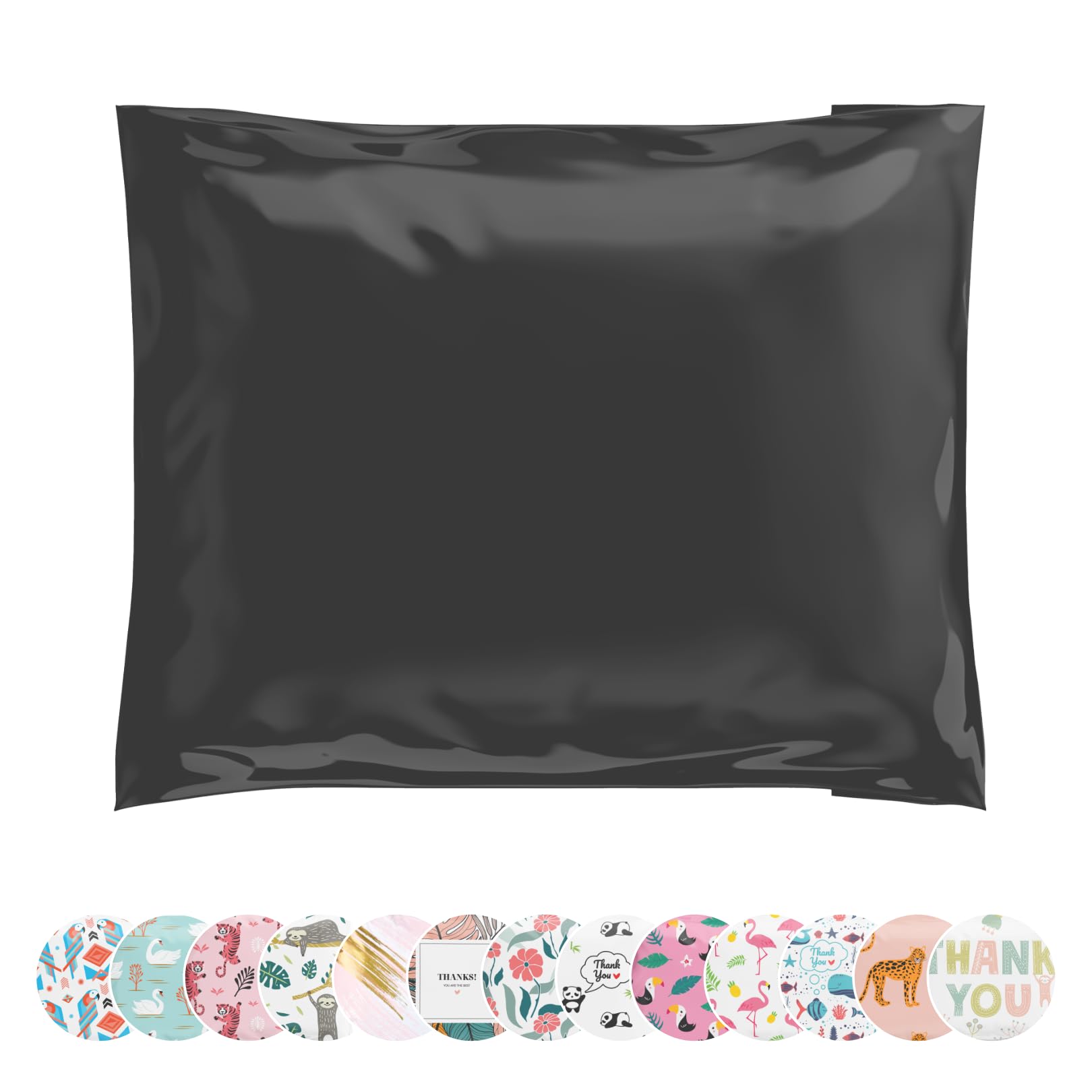 Poly Mailers 10X13 200 Pack | Self-Sealing Shipping Bags Envelopes For Small Business | Waterproof Durable Packaging | Black | B