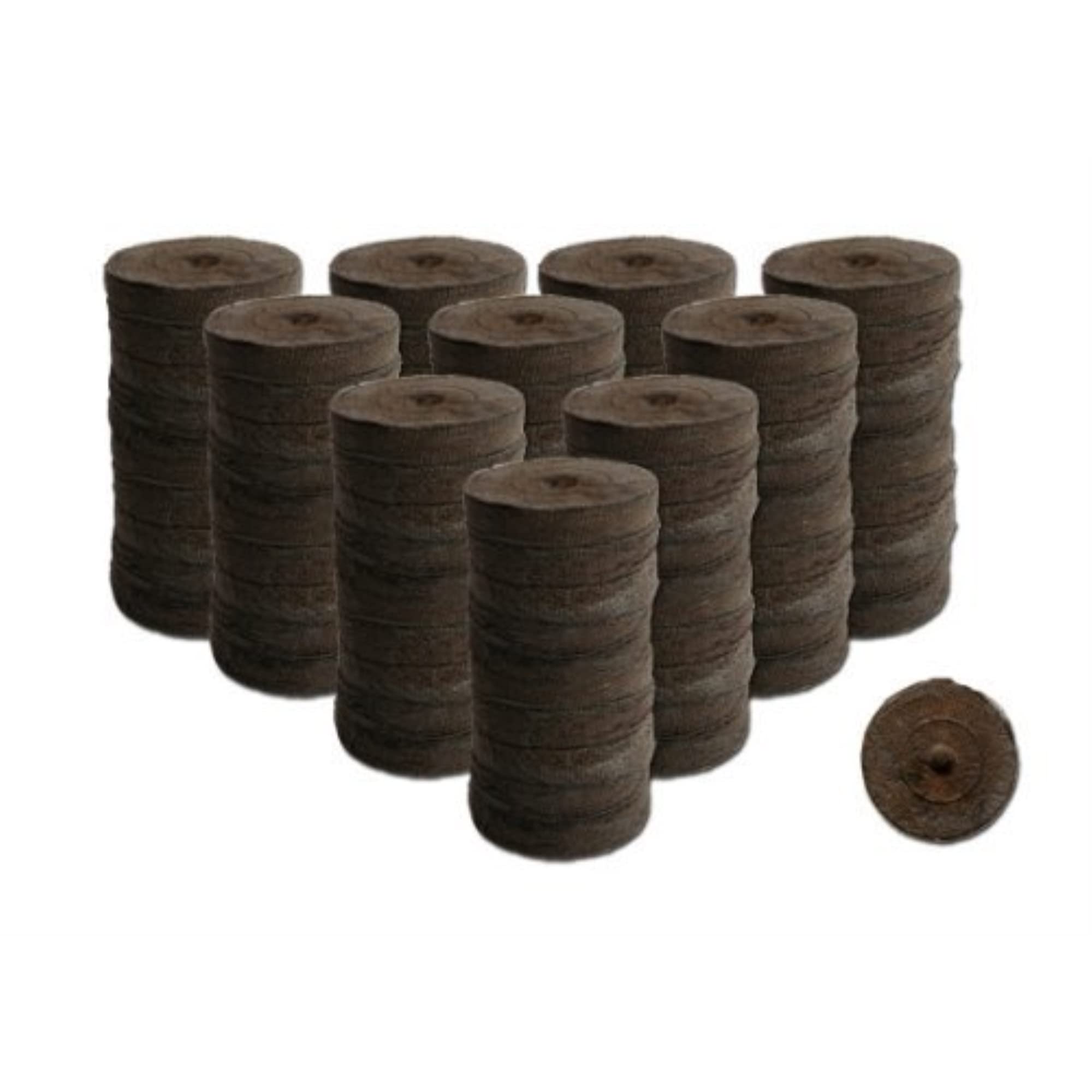 100 Count- Jiffy 36 Mm Peat Soil Pellets Seeds Starting Plugs: Indoor Seed Starter- Start Planting Indoors For Transplanting To