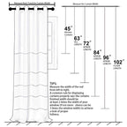 Loyolady 18 Ft Extra Length Sheer Curtains For Villa Living Room French Window Curtain 216 Inches Long Ceiling To Floor