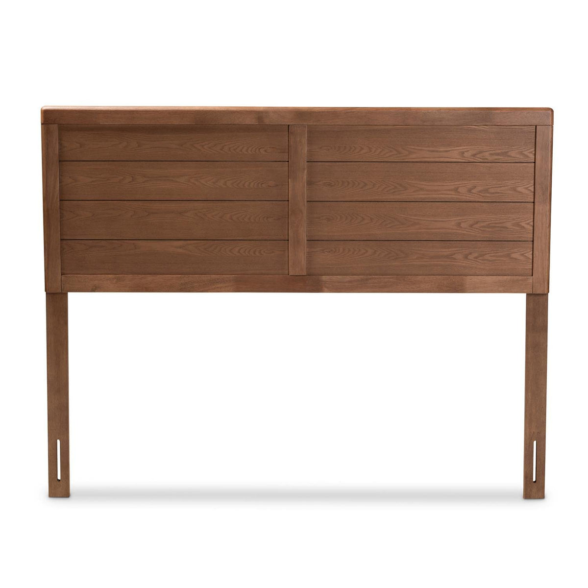 Baxton Studio Seren Mid-Century Modern Walnut Brown Finished Wood King Size Headboard