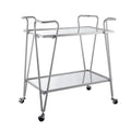 Mid-Century Bar Cart Silver