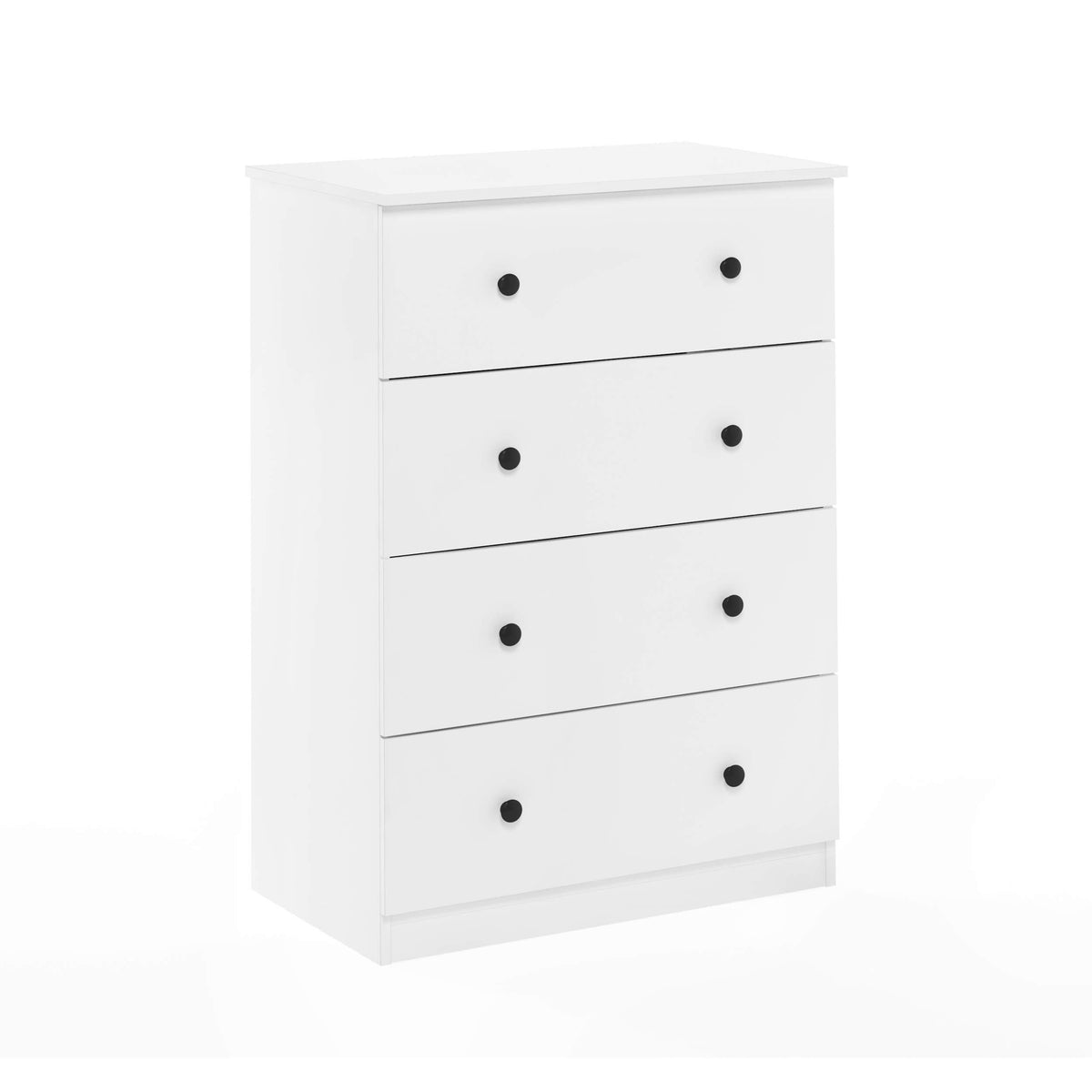 Furinno Lucca Simple Design Dresser, 4-Drawer, White