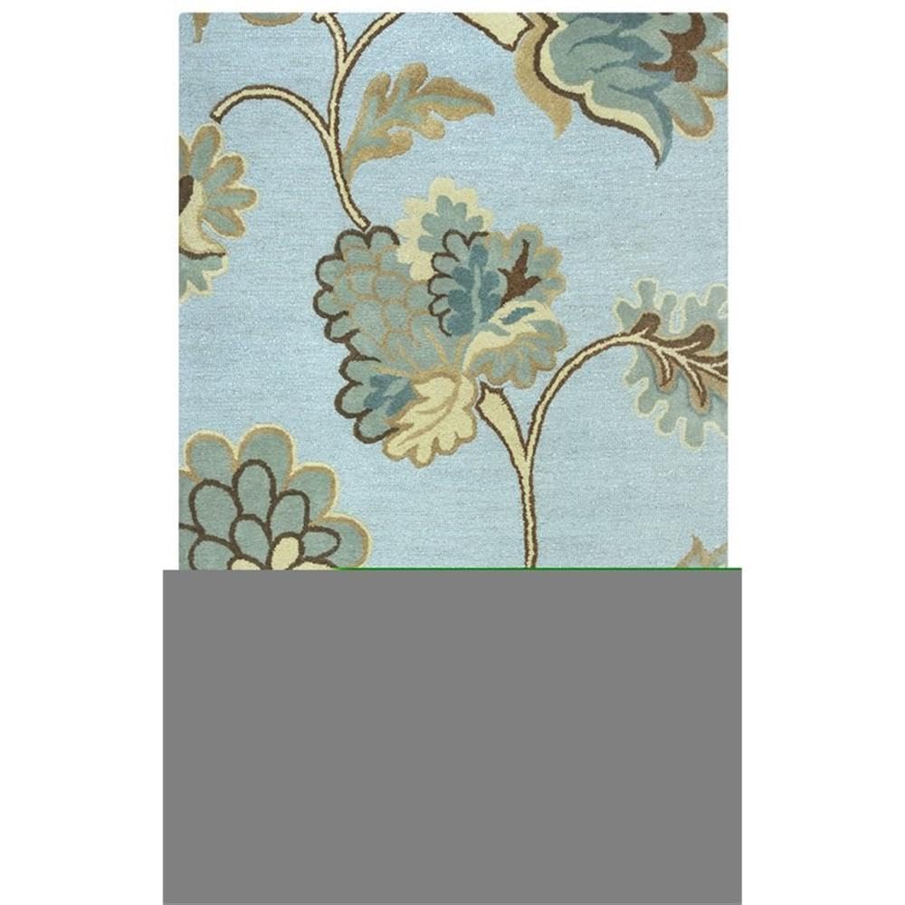 Rizzy Home Alora Decor Charming 5' X 8' Floral Blue/Gray/Rust/Blue Hand-Tufted Area Rug