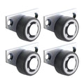 HEAVENGLOW 4 Pieces Casters Replacement Silent for Cabinet Wooden Gate Furniture Repair 1.25inch Wheel