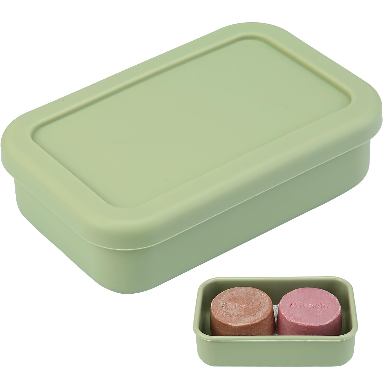 Travel Soap Container, Leakproof Soap Case, Large Shampoo Bar Case, Leakproof Soap Box with Draining Layer, Slip-Resistant Porta