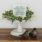 Simply Said, Inc Small Talk Sign 5.25' Wood Block Plaque - May Love & Laughter Light Your Days And Warm Your Heart & Home