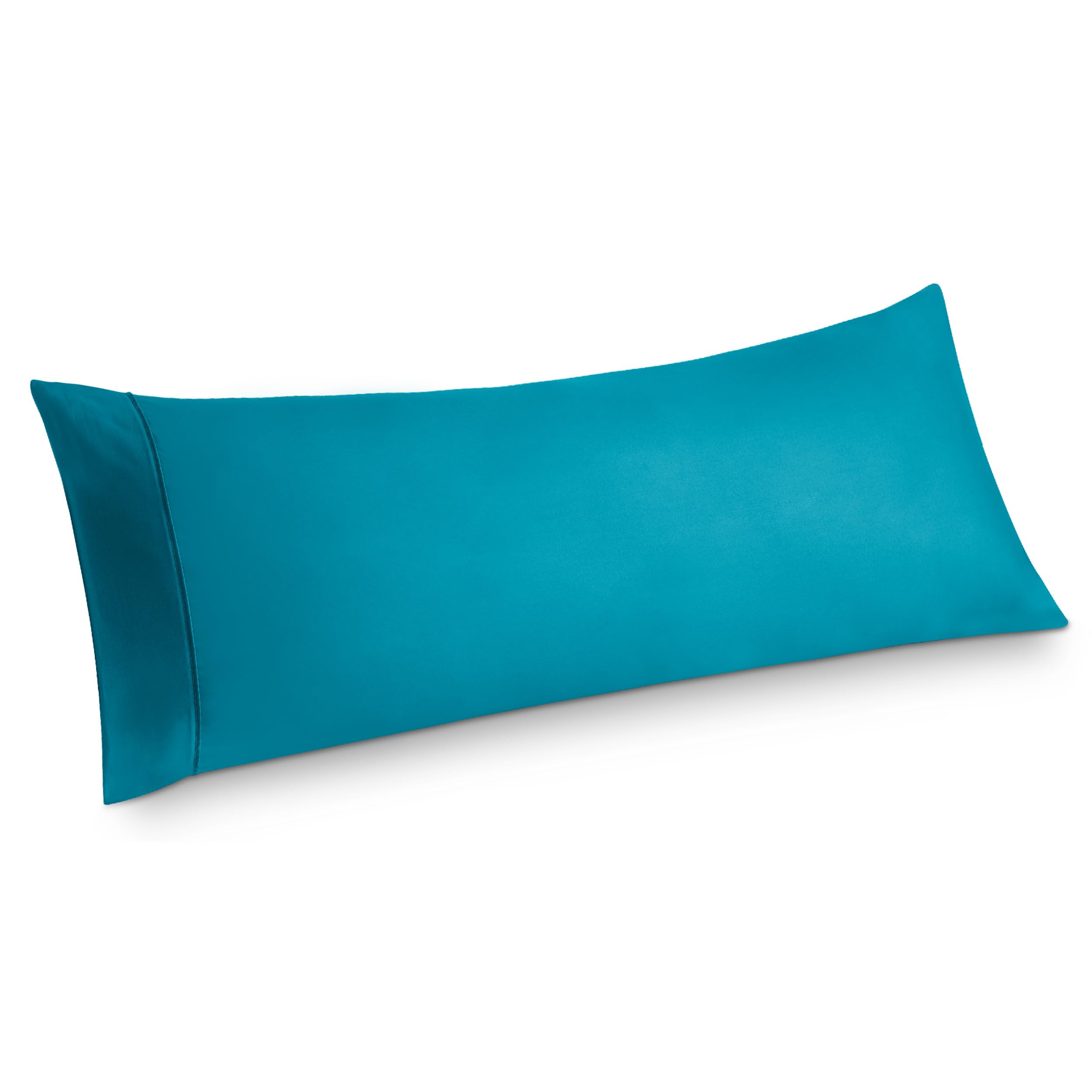 Bedsure Body Pillow Case Cover - Teal Polyester Microfiber Long Pillow Cases, Ultra Soft And Cozy Body Pillowcase With Envelope Closure, 1 Pack, 20X54 Inches