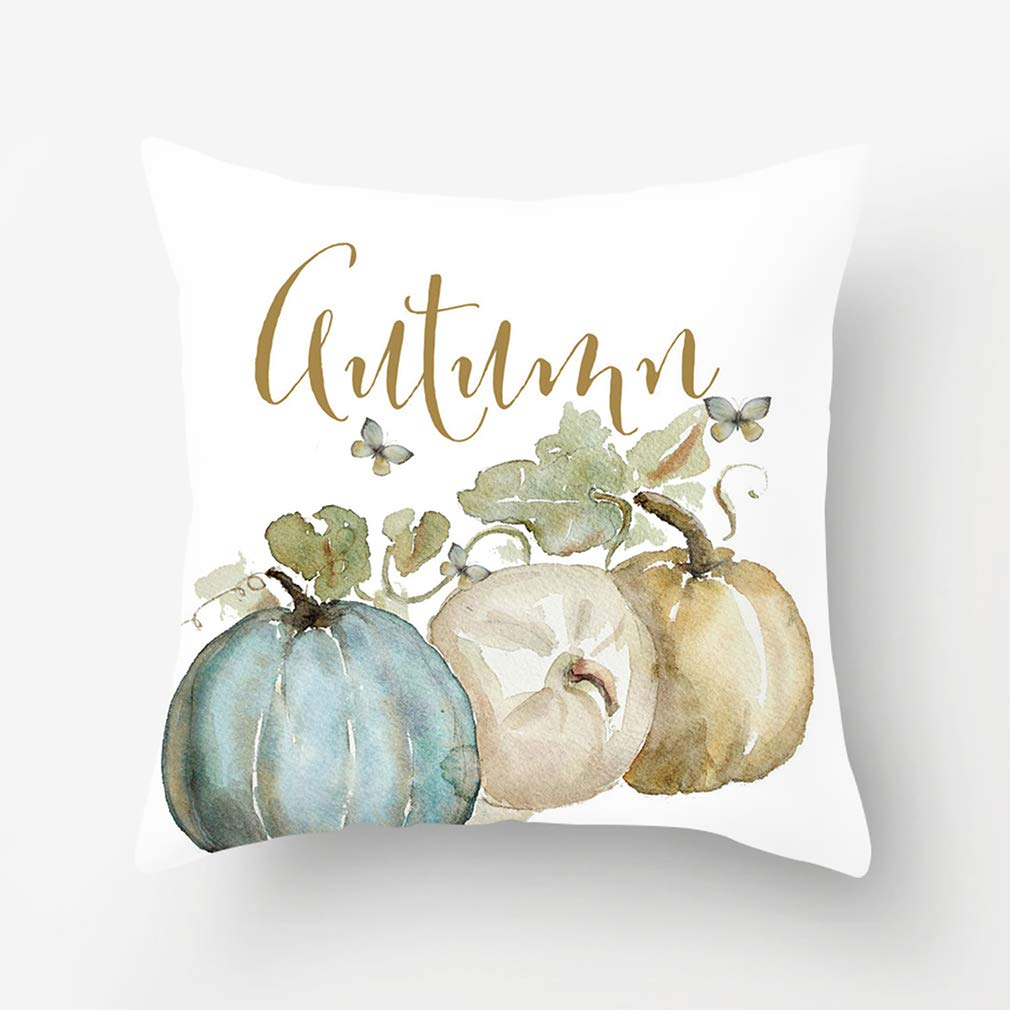 Psdwets Autumn Decorations Pumpkin Pillow Covers Set Of 4 Fall Decor Grateful Thanksgiving Throw Pillow Covers Cushion Cover 18