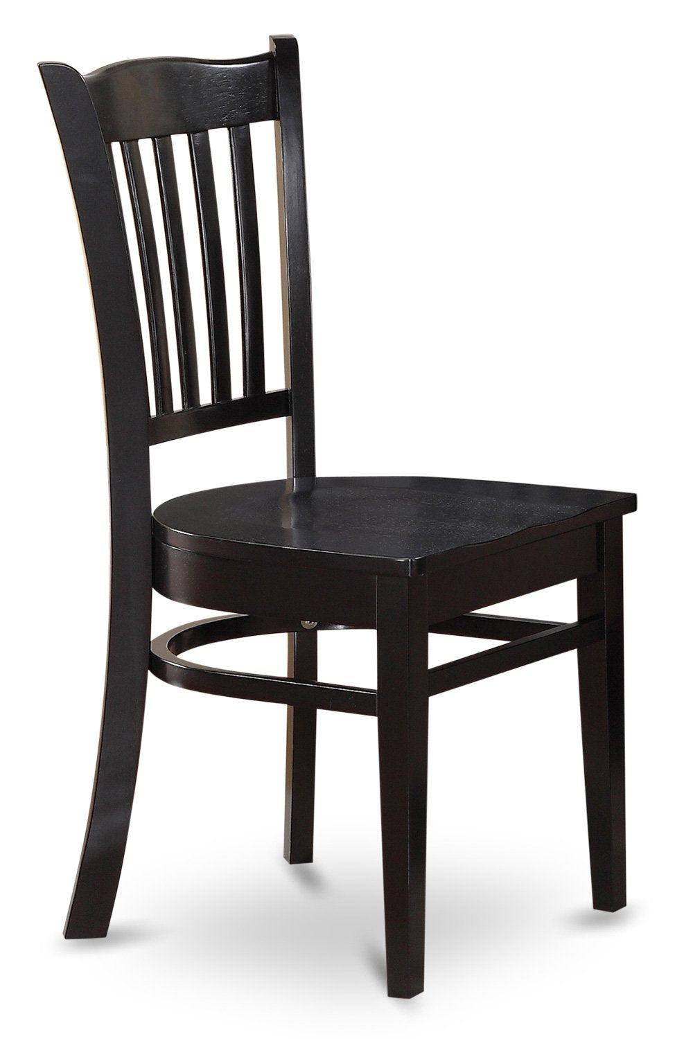 East West Furniture Shelton 5 Piece Dinette Set for 4 Includes a Round Kitchen Table with Pedestal and 4 Dining Chairs, 42x42 Inch, Black