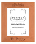 Sentimental Photo Frame The Best Get Promoted To Poppy Wood Engraved 8x10 Portrait Picture Frame