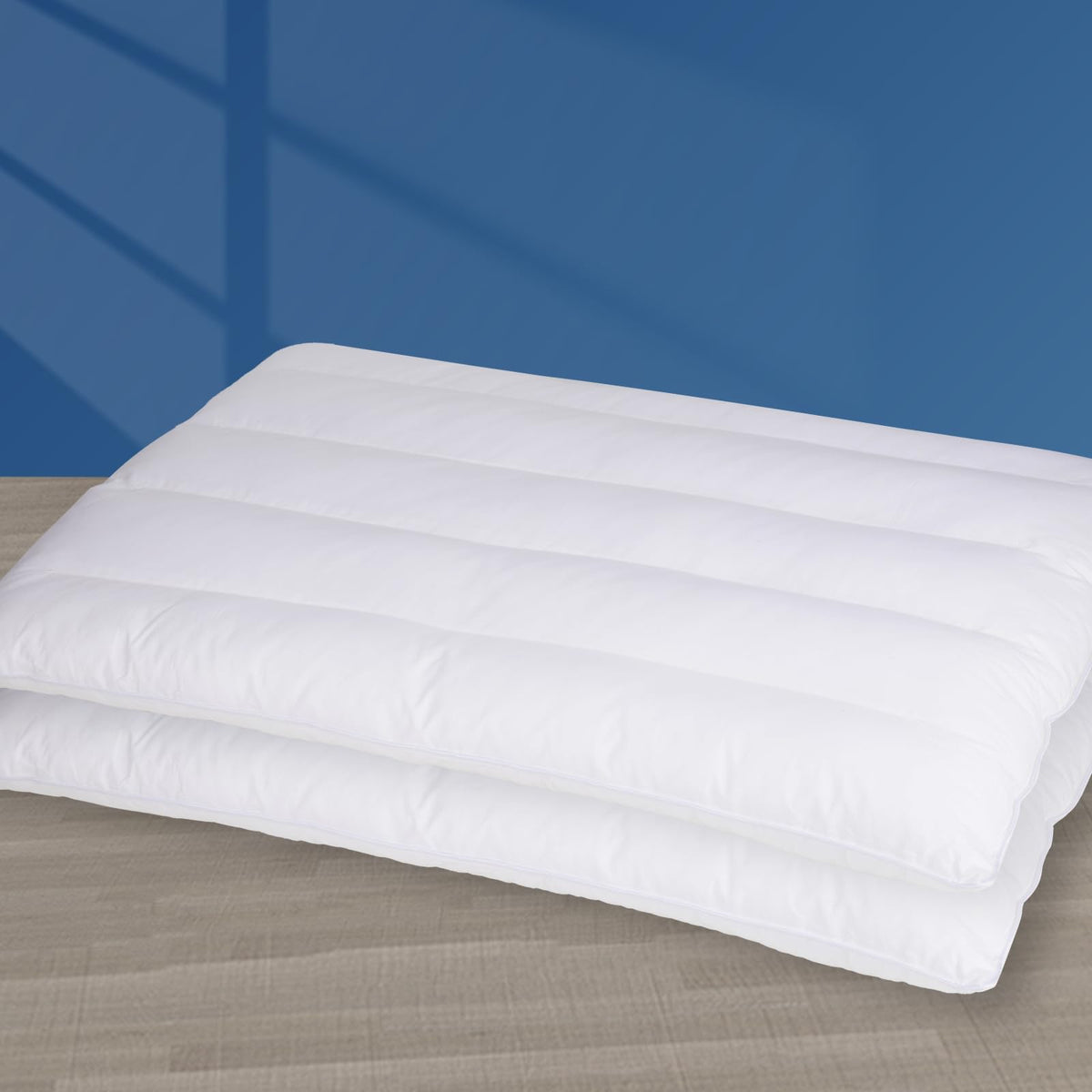 Minupwell 2 Packs Ultra Flat Pillows For Sleeping Thin, 7D High Support 2.5 Inch Height Ultra Thin Pillows,Slim Bed Pillows For