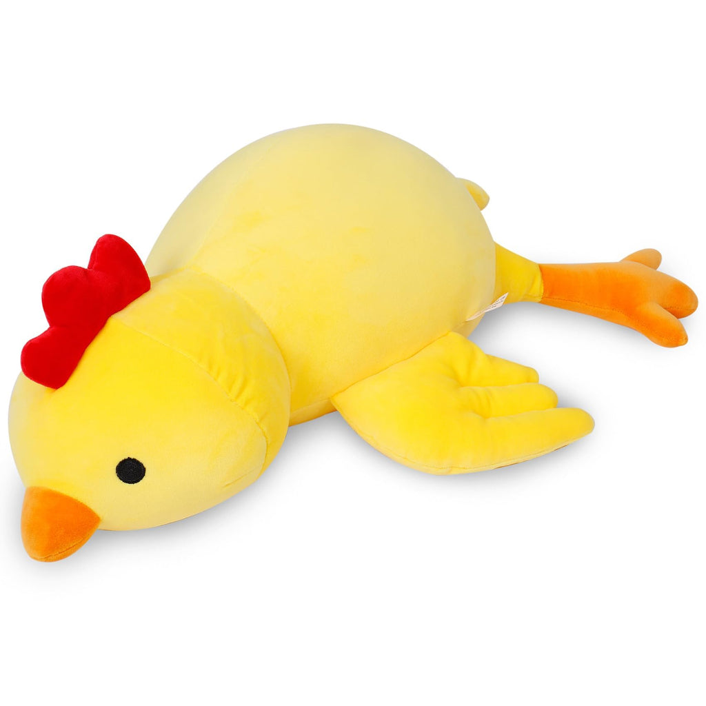 IdeaMeme Weighted Chick Plush, 24' 4.2 lbs Weighted Stuffed Animals, Cute Plushie Dolls Throw Pillow Birthday for Children Kids