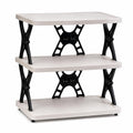 Sassyvilla 3 Tier Foldable Storage Rack | Multipurpose Plastic Organizer Shelf For Kitchen, Bathroom, Living Room & Office |Heav