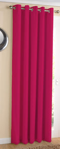 AIRWILL  Cotton Blackout and Room Darkening 9ft Long Door Curtains Pack of 1 pc. (Solid  Pink)