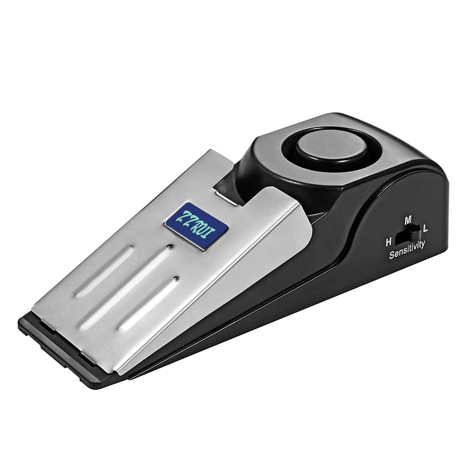 Zzrui Upgraded Door Stopper Security Alarm,Portable 120 Loud Entrance Alert Door Stop Alarm For Travel Home Apartment House (1 P