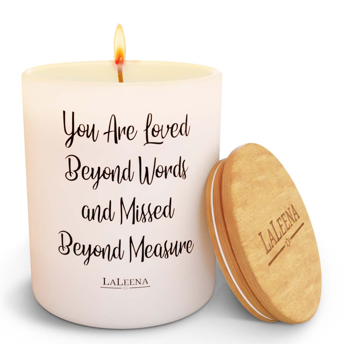 Scented Soy Memorial Candle - Glass Jar Candle Gift with 100% Organic Soy Wax & Fragrance Oil - Missing Someone Gift Decor for W