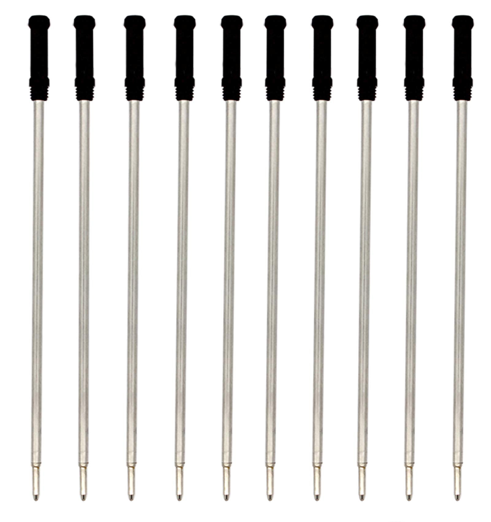 Gullor Ballpoint Pen Refills, Pack Of 10, Length 116 Mm, Black Ink