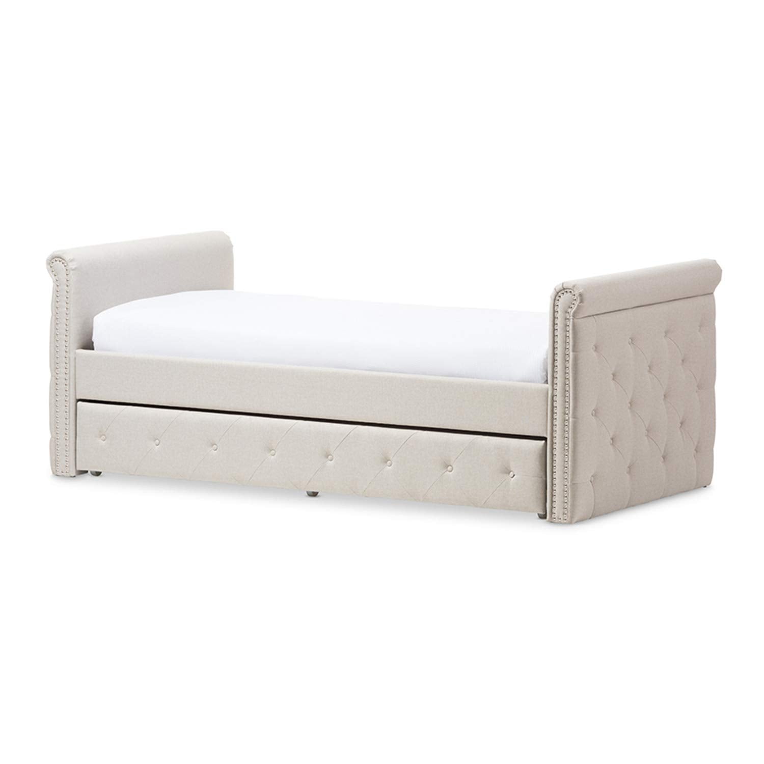 Baxton Studio Swamson Twin Daybed In Beige