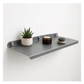 17 Inch Set 1 Grey Wall Shelf  Metal Floating Shelf for Wall, Wall Mounted Shelves, Modern Wall Shelf for Bedroom & Living Room