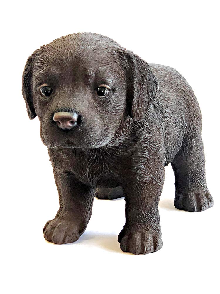 Hi-Line Gift Ltd Standing Chocolate Labrador Puppy Statue, Brown
