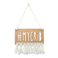 Stephan Baby Hanging Beechwood Nursery Sign, My Crib