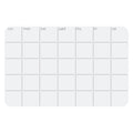 Three By Three Seattle 14 X 9 Inch Frameless Peel And Stick Dry Erase Monthly Planner For Office, Home, Or School D  Cor (White)