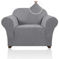 Princedeco Stretch Chair Cover Chair Slipcovers With Arms 1-Piece Chair Sofa Slipcovers Or Living Room Non Slip Armchair Cover Furniture Protector Dogs Pet Friendly(Armchair,Dove)