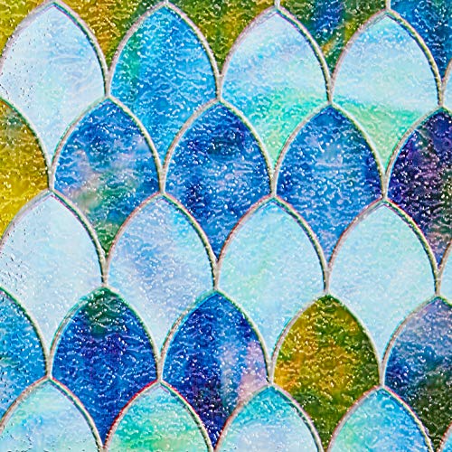 Brewster Pf0710 Peacock Sidelight Premium Film, Blue 11.5X78 Inch