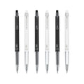 Upenote Gel Pens 0.28Mm Extra Fine Point Pen, Black Ink, Ball Point Pen For School, Office, Stationery Supplies 6 Packs