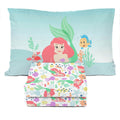 Disney The Little Mermaid Twin Sheet Set - 3 Piece Kids Bedding Set Includes Pillow Cover - Super Soft Ariel Microfiber Sheets