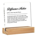 Difference Maker Gifts for Women Men, Thank You Appreciation Gifts for Coworkers Employee Mentor Leader Boss Teacher Staff Motiv
