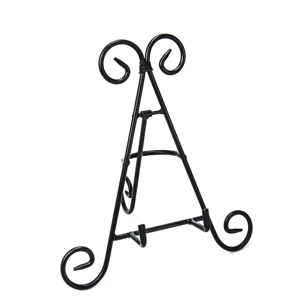 Super Z Outlet Tall Black Iron Curve Design Adjustable Display Stand for Photo Picture Albums, Home Decoration, Fine China Plate
