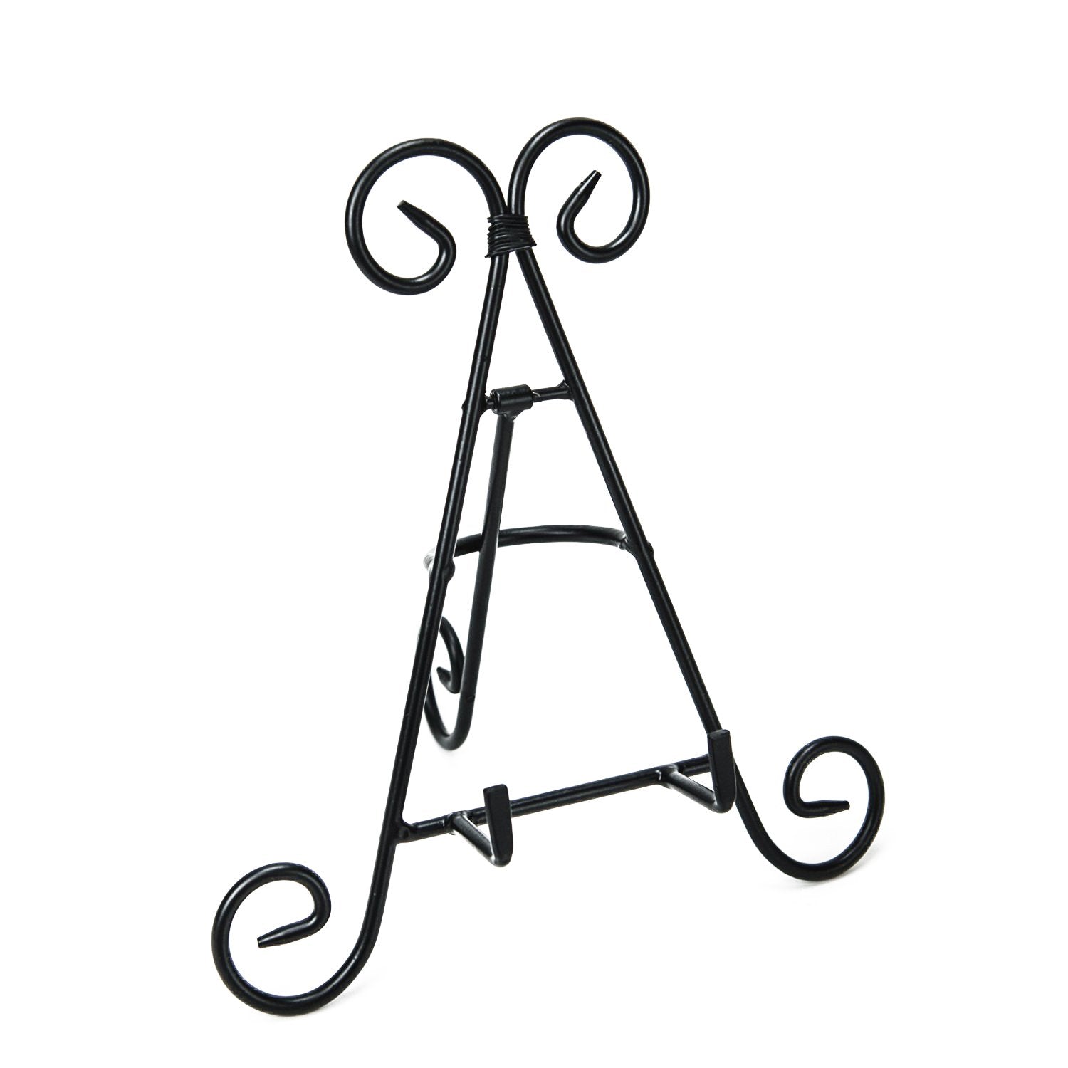 Super Z Outlet Tall Black Iron Curve Design Adjustable Display Stand for Photo Picture Albums, Home Decoration, Fine China Plate