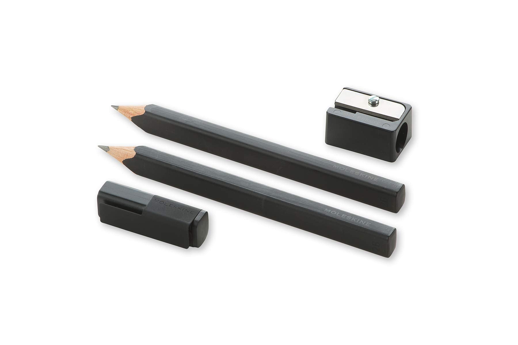 Moleskine Classic Wood Pencil Set W/ Sharpener, 2B Lead