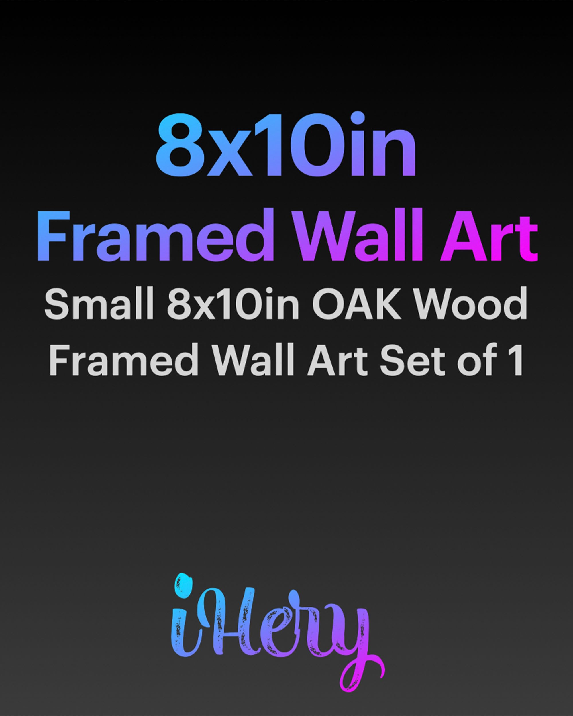 Ihery Small Everything You Can Imagine Is Real Framed Trendy Newspaper Wall Art, Natural Oak Wood 8X10In Canvas Wall Art Decor F