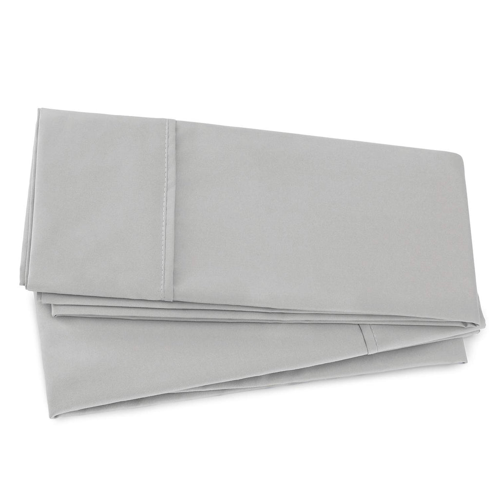 Nestl Body Pillow Cover - Soft Body Pillow Pillowcase - Lightweight Light Gray Pillowcase - Microfiber Body Pillow Case Cover - 20X54 Inches - Envelope Closure, Set Of 2