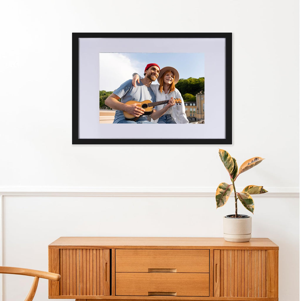 Beyond Your Thoughts 16''X20'' With Matted For 11''X14'' Wood + Glass (Hang/Stand) Black Picture Photo Frame Photo For Wall Top-